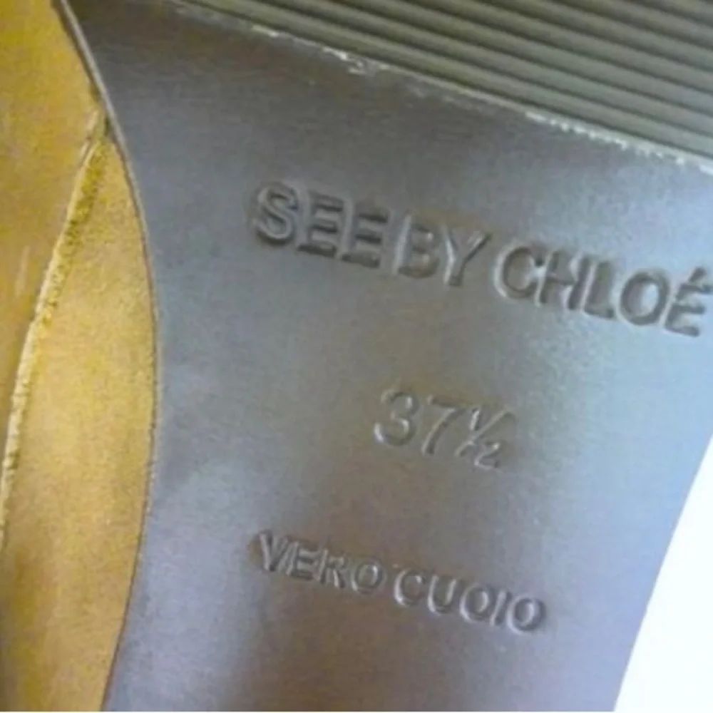HP 🥰💕🎉❤️ EUC SEE BY CHLOE ultra high boots size 37.5/7 - Picture 8 of 8
